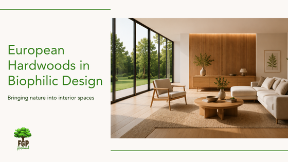european hardwoods in biophilic design