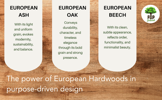 european hardwoods, design