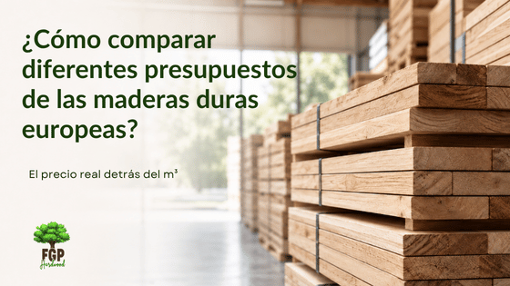 Cómo comparar presupuestos de maderas duras europeas: el precio real detrás del m³