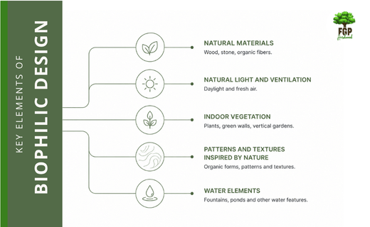 Key elements of biophilic design